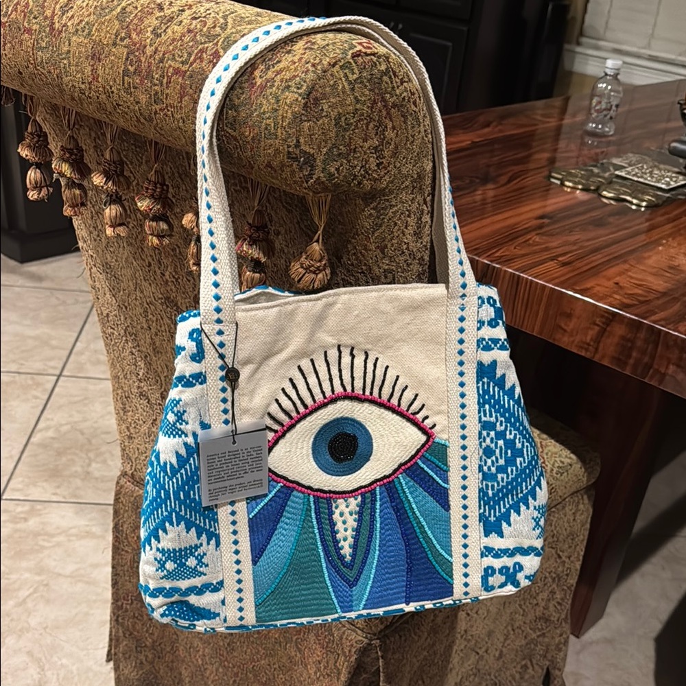 Beautiful Evil eye embroidery bag 🥰